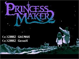 Title screen of Princess Maker 2 on the Gamepark GP32.