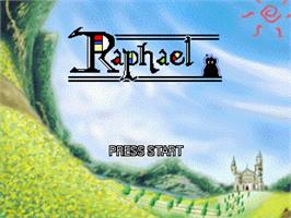 Title screen of Raphael on the Gamepark GP32.