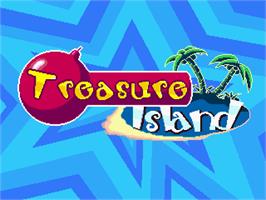Title screen of Woody & Kunta - Treasure Island on the Gamepark GP32.