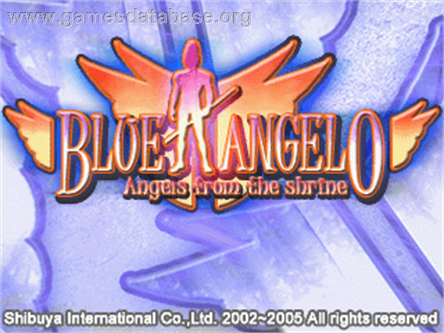 Blue Angelo - Angels from the Shrine - Gamepark GP32 - Artwork - Title Screen