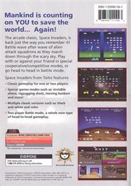 Box back cover for Space Invaders XL on the Genesis Microchip Nuon.