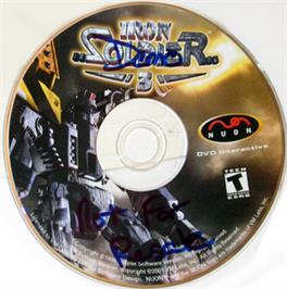 Artwork on the CD for Iron Soldier 3 on the Genesis Microchip Nuon.