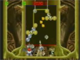 In game image of Bust-A-Move 4 on the Genesis Microchip Nuon.