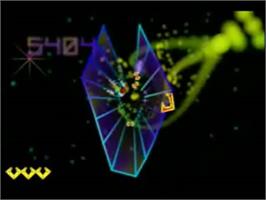 In game image of Tempest 3000 on the Genesis Microchip Nuon.
