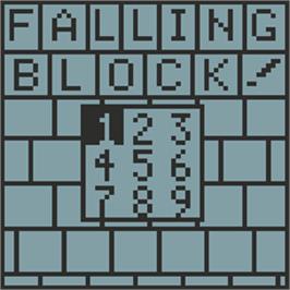 Title screen of Falling Block! on the Hartung Game Master.