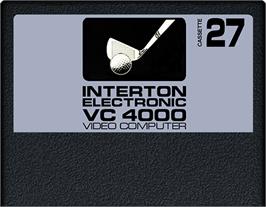 Cartridge artwork for Golf on the Interton VC 4000.