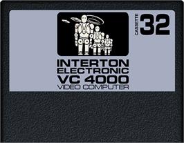 Cartridge artwork for Invaders on the Interton VC 4000.