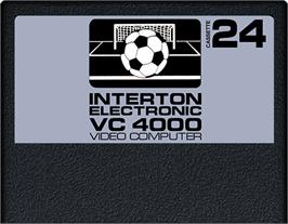 Cartridge artwork for Soccer on the Interton VC 4000.