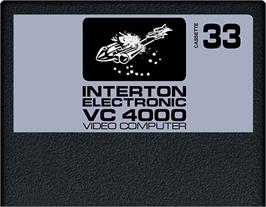 Cartridge artwork for Super Invaders on the Interton VC 4000.