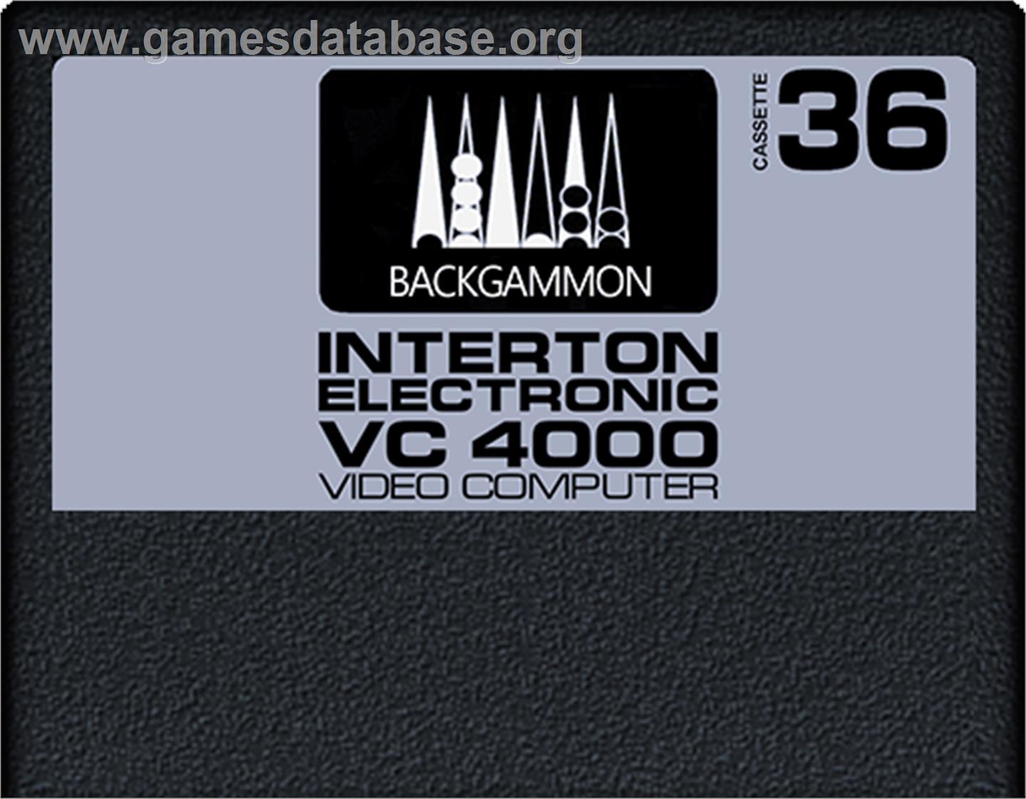Backgammon - Interton VC 4000 - Artwork - Cartridge