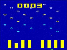 In game image of Invaders on the Interton VC 4000.