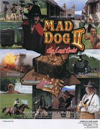 Advert for Mad Dog II: The Lost Gold on the Laserdisc.