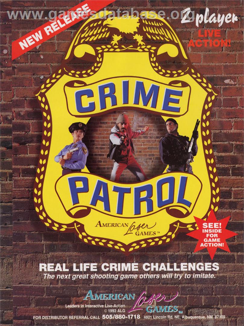 Crime Patrol - Laserdisc - Artwork - Advert