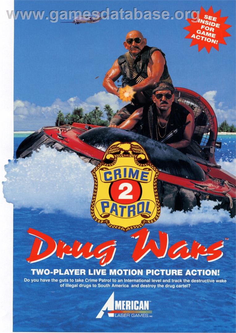 Crime Patrol 2: Drug Wars - Laserdisc - Artwork - Advert
