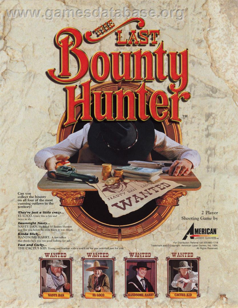 The Last Bounty Hunter - Microsoft DOS - Artwork - Advert