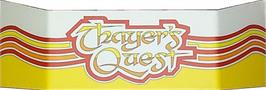 Arcade Cabinet Marquee for Thayer's Quest.