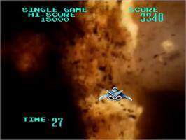 In game image of Galaxy Ranger on the Laserdisc.