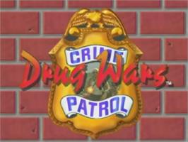 Title screen of Crime Patrol 2: Drug Wars on the Laserdisc.