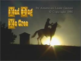 Title screen of Mad Dog McCree on the Laserdisc.