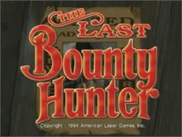 Title screen of The Last Bounty Hunter on the Laserdisc.