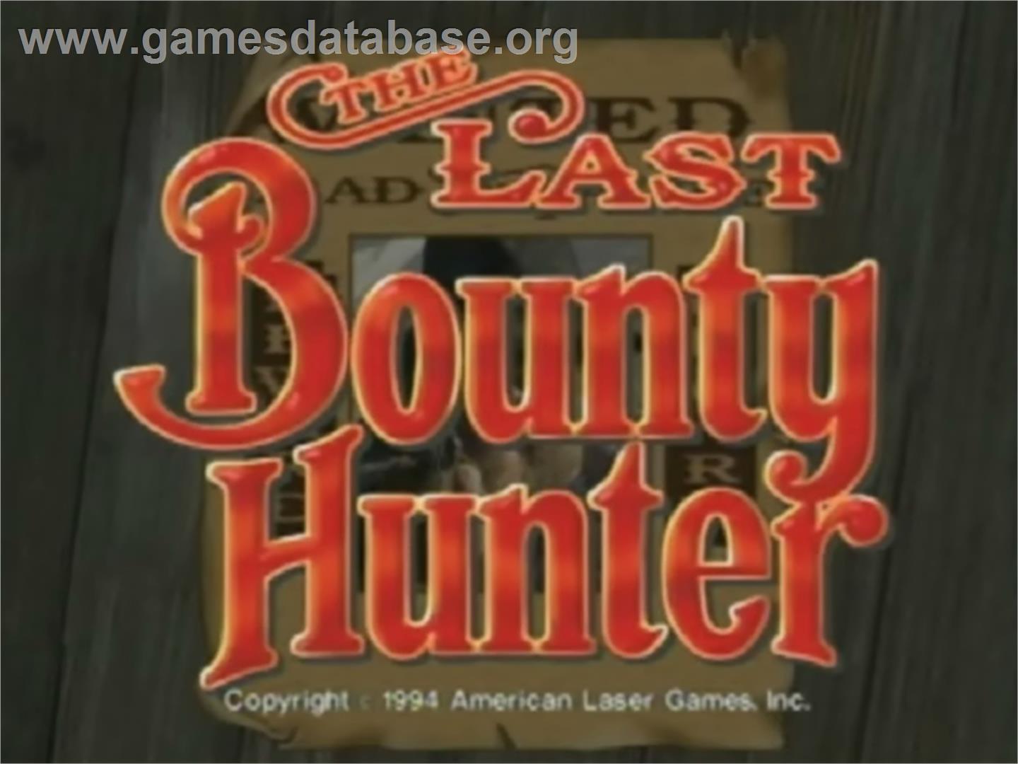 The Last Bounty Hunter - Laserdisc - Artwork - Title Screen