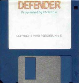 Artwork on the Disc for Defender on the MGT Sam Coupe.