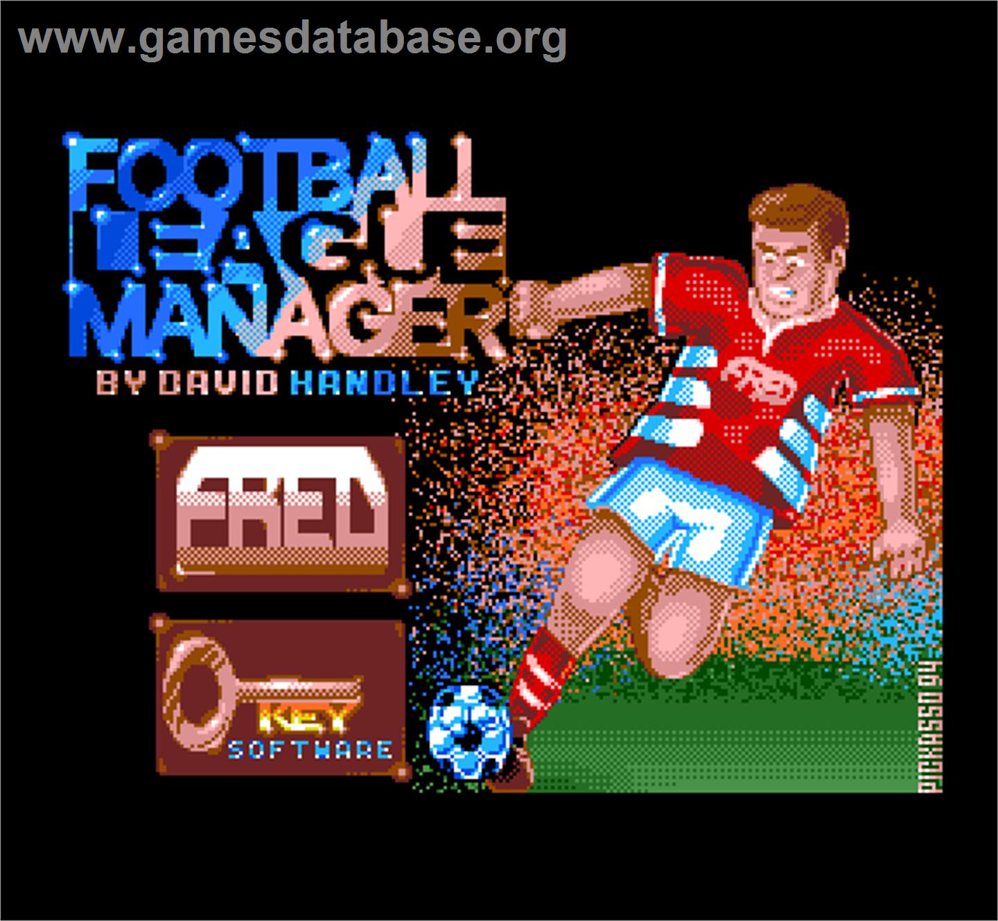 Football League Manager - MGT Sam Coupe - Artwork - Title Screen