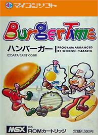 Box cover for Burger Time on the MSX.