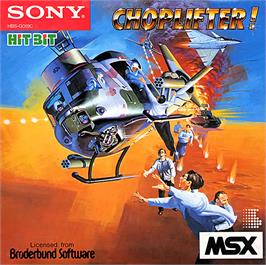 Box cover for Choplifter on the MSX.