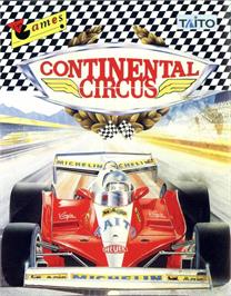 Box cover for Continental Circus on the MSX.