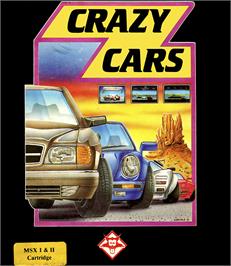 Box cover for Crazy Cars on the MSX.