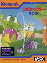 Box cover for Frogger on the MSX.