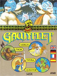 Box cover for Gauntlet on the MSX.