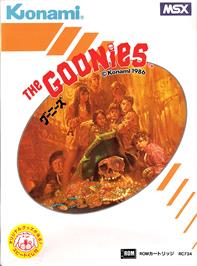 Box cover for Goonies, The on the MSX.