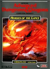 Box cover for Heroes of the Lance on the MSX.