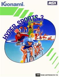 Box cover for Hyper Sports 3 on the MSX.