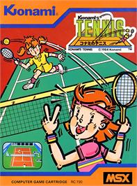 Box cover for Konami's Tennis on the MSX.