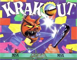 Box cover for Krakout on the MSX.