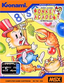 Box cover for Monkey Academy on the MSX.