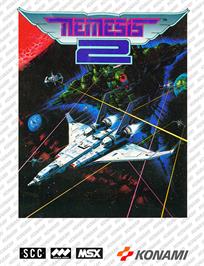 Box cover for Nemesis 2 on the MSX.