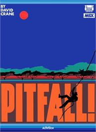 Box cover for Pitfall on the MSX.