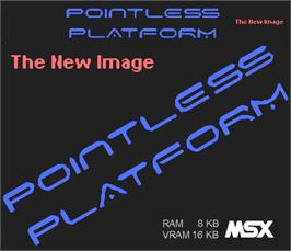 Box cover for Pointless Platform on the MSX.