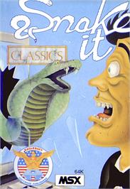 Box cover for Snake It on the MSX.