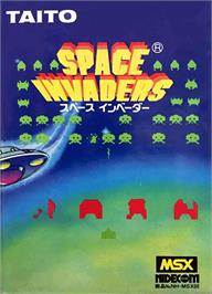 Box cover for Space Invaders on the MSX.