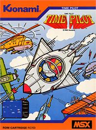 Box cover for Time Pilot on the MSX.