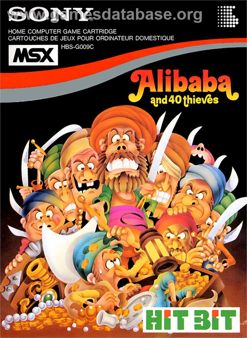 Alibaba and 40 Thieves - MSX - Artwork - Box
