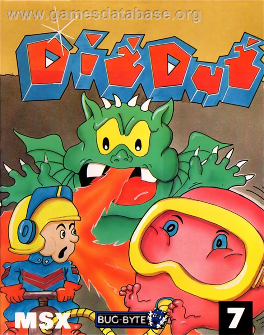 Dig Dug - MSX - Artwork - Box