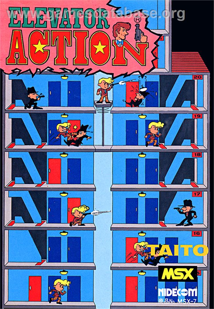 Elevator Action - MSX - Artwork - Box