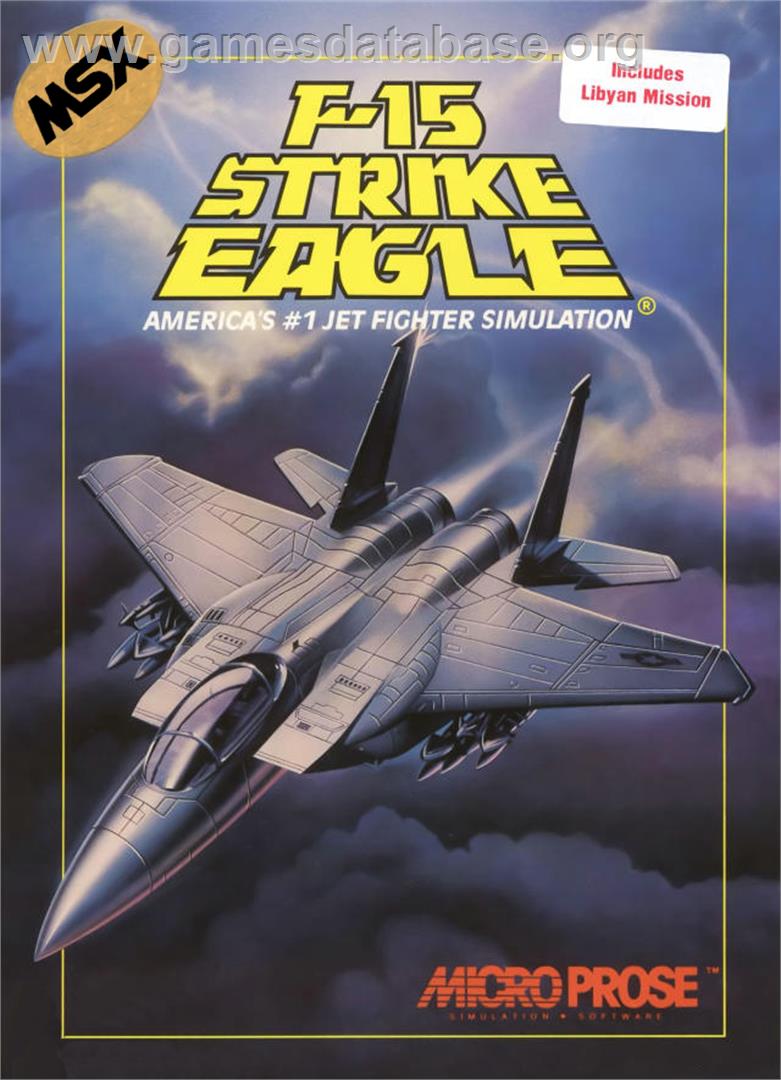 F-15 Strike Eagle - MSX - Artwork - Box
