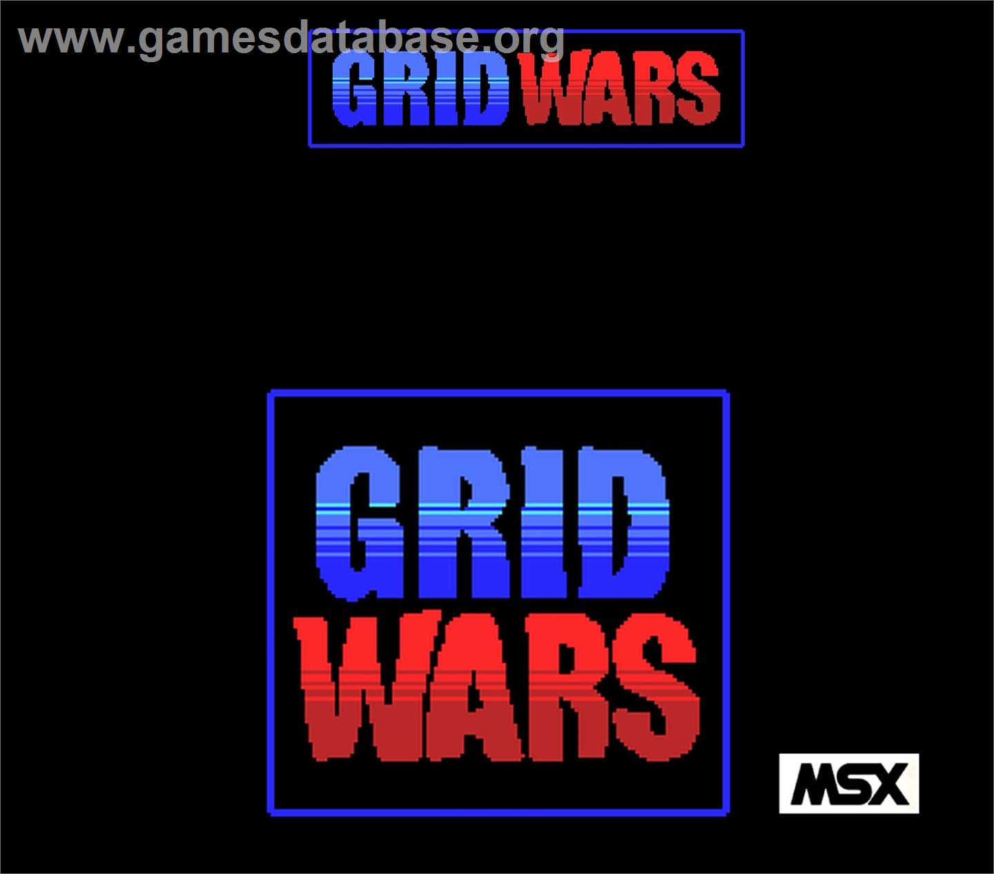 Grid Wars - MSX - Artwork - Box